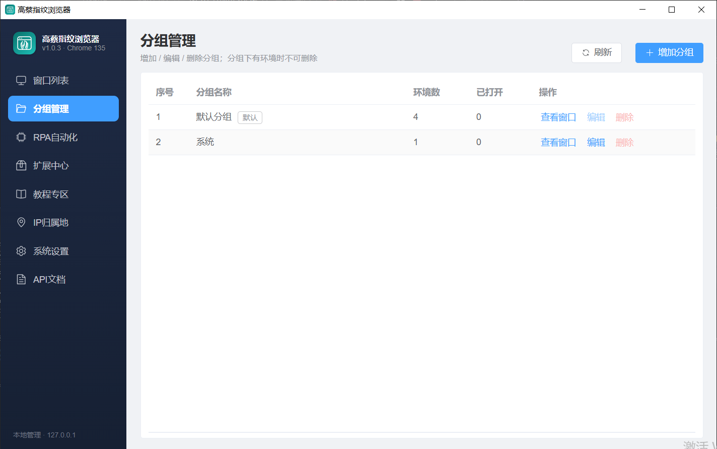 分组管理